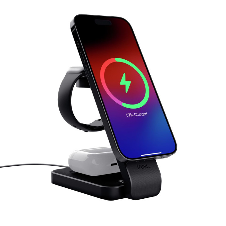 TRUST VIRO 3-IN-1 MAGNETIC CHARGE STAND