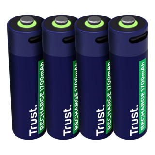 TRUST USB-C RECHARGEABLE BATTERIES 4P - AA