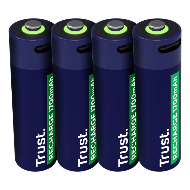 TRUST USB-C RECHARGEABLE BATTERIES 4P - AA