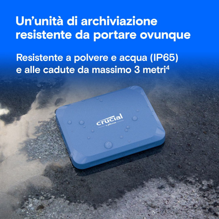 CRUCIAL X10 4TB PORTABLE SSD IP65