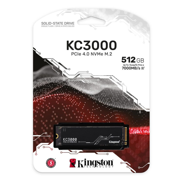 KINGSTON 512G KC3000 PCIE 4.0 NVME M.2 SSD