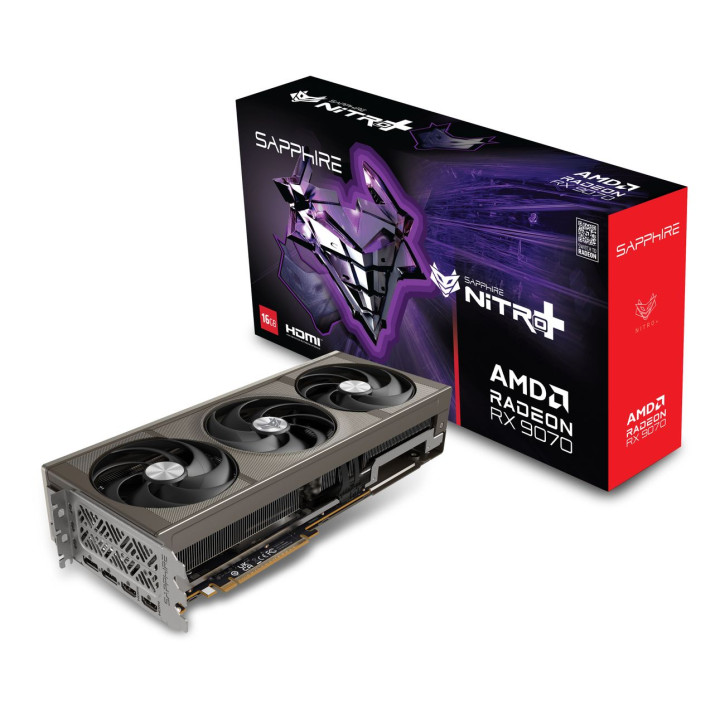 SAPPHIRE NITRO AMD RADEON RX 9070 GAMING OC 16GB