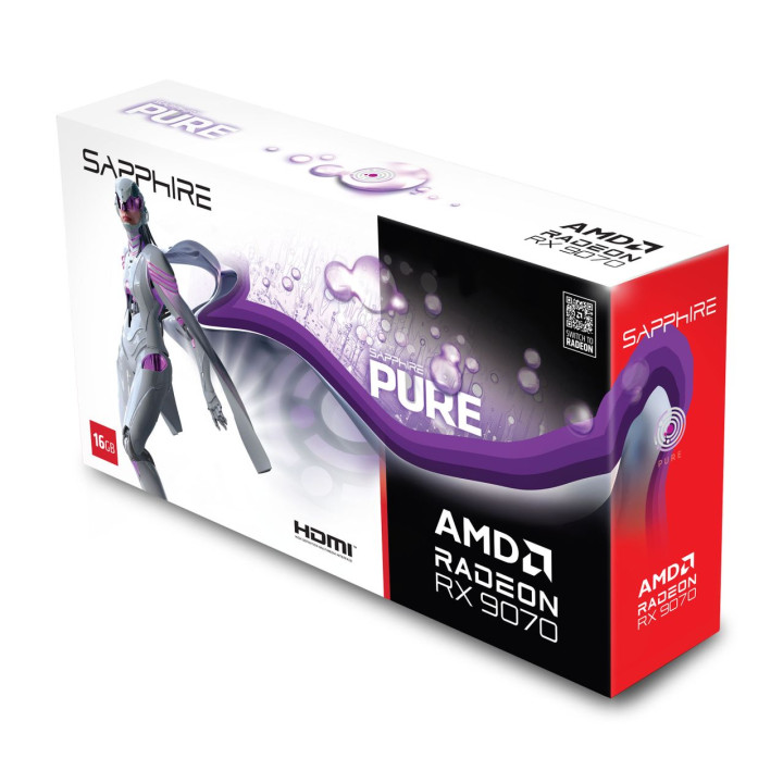 SAPPHIRE PURE AMD RADEON RX 9070 GAMING OC 16GB