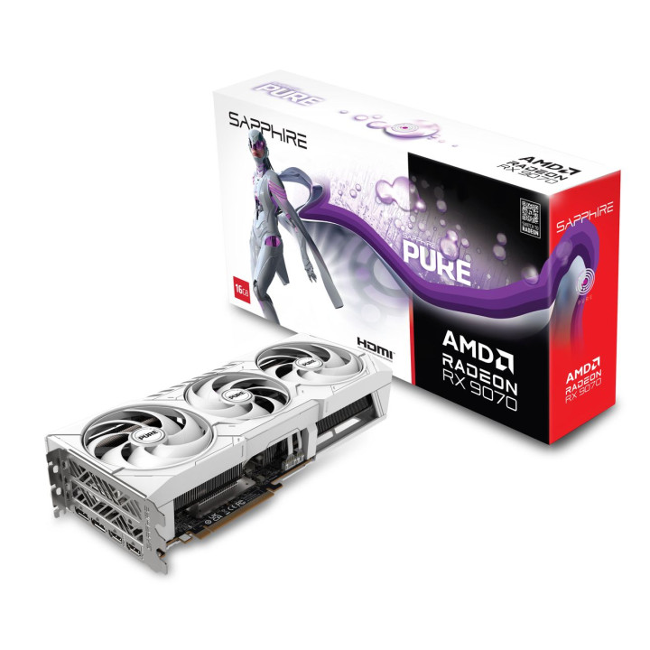 SAPPHIRE PURE AMD RADEON RX 9070 GAMING OC 16GB