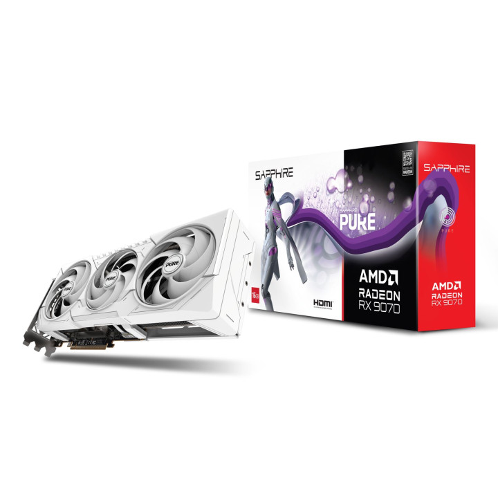 SAPPHIRE PURE AMD RADEON RX 9070 GAMING OC 16GB