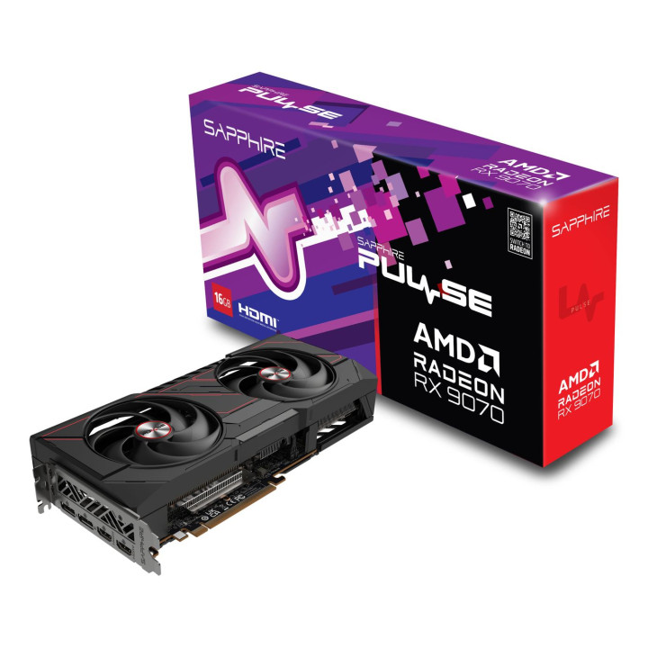 SAPPHIRE PULSE AMD RADEON RX 9070 GAMING 16GB