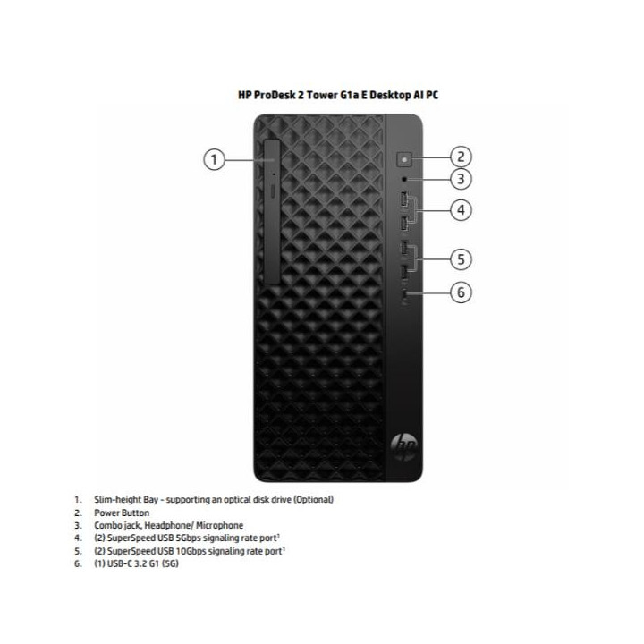 HP INC. PRODESK 2 G1A TOWER R7-8700G 16512 WIN11P 3YW