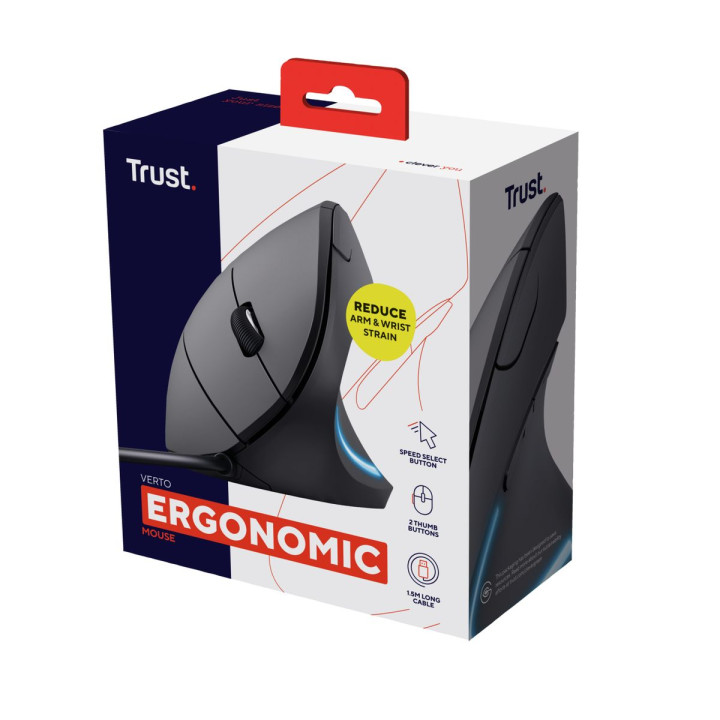 TRUST VERTO ERGO MOUSE BLK